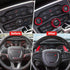 For Dodge Challenger Charger 2015-2024 Interior Accessories Decoration Steering Wheel Shift Paddle Extended Trim Cover+Air Conditioner Switch CD B...