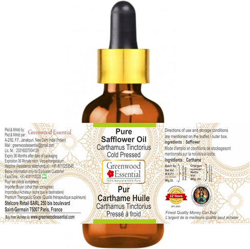 Pure Saffron Essential Oil (Crocus sativus) with Glass Dropper Steam Distilled 5ml (0.16 oz)...