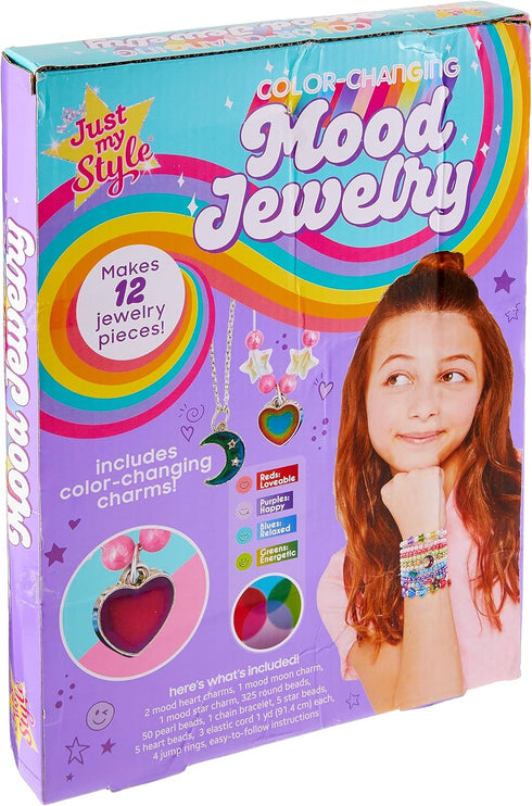 Just My Style Color-Changing Mood Jewelry Making Kit, Bracelet & Necklace Making Kit, Arts & Crafts Kit for Girls & Boys Ages 6-10...