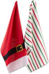 DII Holiday Dish Towels Christmas Kitchen Décor, 18x28, Santa Belt, 2 Piece...