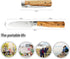 SENBON 440A stainless steel Ultra sharp pocket folding Japanese peeling utility knife Natural Olive Handle Camping trip Outdoor Portable Fruit kni...