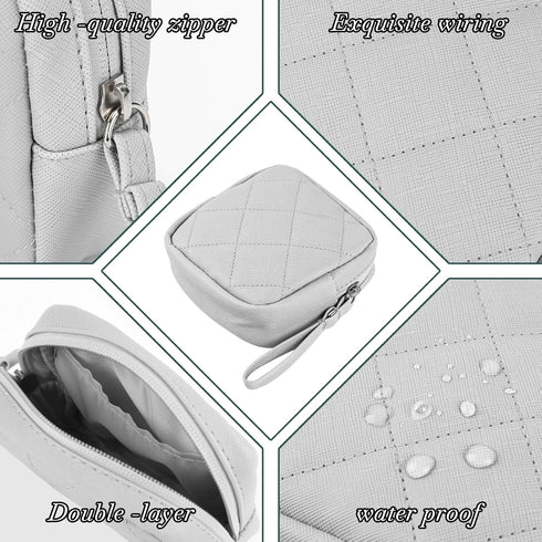 2 Pcs Sanitary Napkin Storage Bag,Period Bag, Period Pouch,Feminine Menstrual Pad Tampon Organizer,Portable Sanitary Pads Pouches First Period Kit...