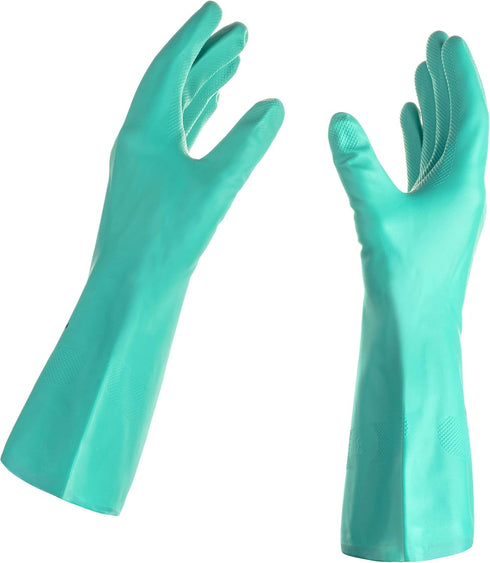 Best Nitrile Rubber Cleaning, Household, Dishwashing Gloves, Latex Free, Vinyl Free, Reusable not Disposable, Large L (1 Pair)...