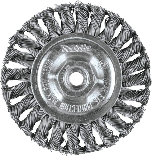 Makita A-98653 4" Knot Twist Wire Wheel, M10 x 1.25...