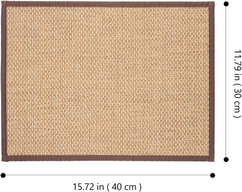 Beavorty Bamboo Rug Woven Straw Seat Cushion Japanese Style Rattan Futon Sitting Pad Tatami Floor Pillow for Zen Garden Yoga Practice or Buddha Me...