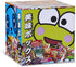 Dagashi Japanese Anime Otaku Snacks Tin Storage Box - 4x4-Inch Metal Novelty Stash Container With Pop Top Lid - Decorative Organizer Holder Cube C...