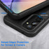 seacosmo Case for Samsung Galaxy A54 5G, with Built-in Screen Protector, Full Body Shockproof Protection Phone Cover?Black...