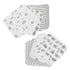 Spasilk Washcloth Wipes Set for Newborn Boys and Girls, Soft Terry Washcloth Set, Pack of 10, Gray Celestial...