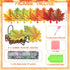 Shellwei 8 Pcs Fall Diamond Art Coasters Maple Leaves Diamond Painting Coasters with Holder Thanksgiving Diamond Painting Kit Orange Autumn Diamon...