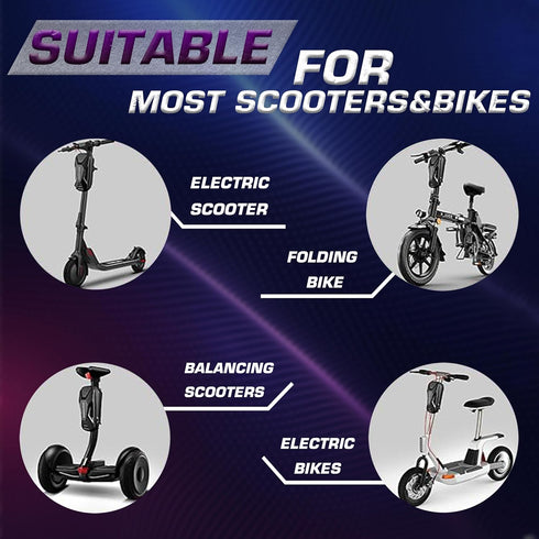 Voro Motors Scooter Bag Handlebar Waterproof 11" x 5.25" x 4.75",Large Capacity For Different Accessories, Handlebar Front Bag No Cover Light Refl...