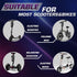 Voro Motors Scooter Bag Handlebar Waterproof 11" x 5.25" x 4.75",Large Capacity For Different Accessories, Handlebar Front Bag No Cover Light Refl...