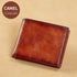 Men's Real Leather RFID Blocking Bifold Wallet Stylish Anti Theft Security With ID Window (Camel-01)...