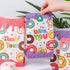 VGOODALL 24PCS Donut Party Favor Bags, Paper Gift Bags Goodie Bags with Stickers Candy Bags for Kids Birthday Party...