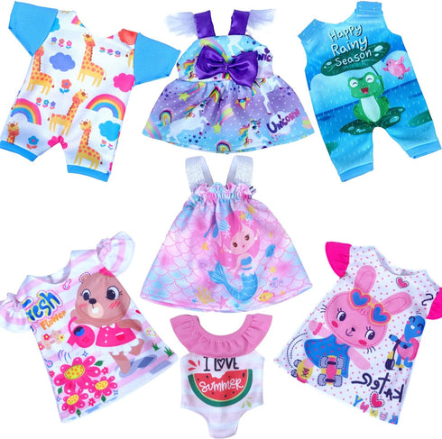 7 Sets Alive Baby Doll Clothes Outfit Dress for 10 Inch Baby Dolls 12 Inch Alive Baby Dolls...