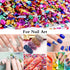 9 Box Broken Crushed Glass Glitter, 6.4oz/180g Irregular Shards Metallic Crystal Chips 2-4mm Chunky Flakes Sequins Gravel for Epoxy Resin Craft Su...