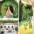 168 feet Artificial Vines Greenery Garland Fake Hanging Leaves Faux Foliage Plants for Wedding Party Garden Home Kitchen Office Wall Decorations (...