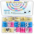 125PCS Heat Shrink Wire Connectors,Electrical Terminals Kit,Waterproof,Automotive Marine Electrical Terminals Kit,Ring Fork Hook Spade Butt Splice...