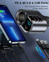 LIHAN Cigarette Lighter USB C Charger, Car Socket Plug Adapter,12V/24V Outlet Splitter with 3 USB Ports, LED Voltage, Compatible for iPhone 15/15 ...