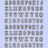 74 Pack Letter Decoration Charms 0-9# Number, Alphabet ABC-Z Characters for Boy Girl Teens Men Women and Adults...