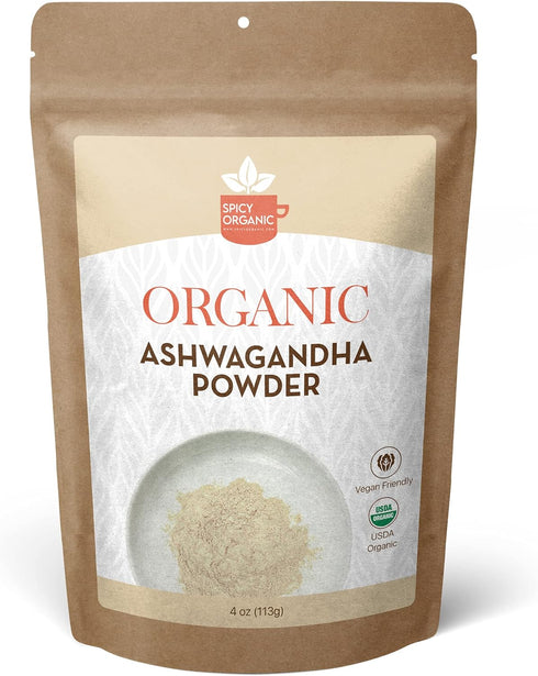 Ashwagandha Root Powder 4 oz. – Pure and Raw Indian Ginseng (Withania Somnifera) - A Versatile Alternative for Supplements, Herbal Teas, and More,...