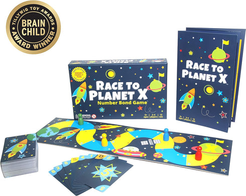 Race to Planet X: Number Bond Game - Math Games for Kindergarten, First Grade - Learn Addition Subtraction with a Super Fun Board Game...