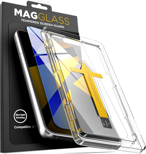 magglass Blue Light Blocking Screen Protector Designed for Samsung Galaxy S22 Tempered Glass Display Guard (Anti-Bluelight for Reduced Eye Fatigue...