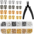 2200PCS Jewelry Crimp Beads Crimp Tubes with Crimping Pliers Crimping Beads for Jewelry Making Beading Supplies Jewelry Making Tools for Earring N...