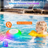LemonBest Bluetooth Speakers with Colorful Lights - Portable Pool Speaker IPX7 Waterproof Floating with 8 Modes - Built-in Mic HD Stereo Sound Han...