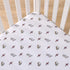 Warner Brothers Harry Potter White, Red, and Gold Lightning Bolt, Golden Snitch and Glasses Nursery Fitted Mini Crib Sheet...