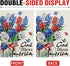 God Bless America 4th of July Patriotic 28 x 40 House Flag Double Sided, American Hyacinth Floral Flower Mason Jar Garden Yard Decoration, USA Bur...