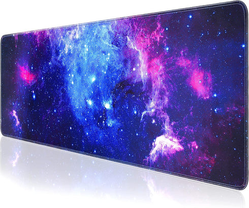 Gaming Mouse Pad, Large Mouse Pad XL 31. 5x11.8in, Big Extended Computer Keyboard Mouse Mat Desk Pad for Laptop with Stitched Edges, Waterproof Mo...