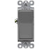 ENERLITES Single Pole Decorator Paddle Light Switch, Residential Grade, 15A 120V-277V, Gloss Finish, Grounding Screw, Back Insert and Side Termina...