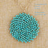 Niumike Handmade Crystal Circle Pendant Necklace for Women Disc Long Statement Necklaces with Box...