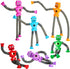 Telescopic Suction Cup Robot Toys 6-PACK Shape Changing Educational Fidget Toys with Remote Control Sensory Toys ADHD Autistic Stimulating Creativ...