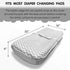Baby Changing Pad Cover - The Only Changing Pad cover That is waterproof and changing table pad Safe for The Washer and Dryer (Grey)...