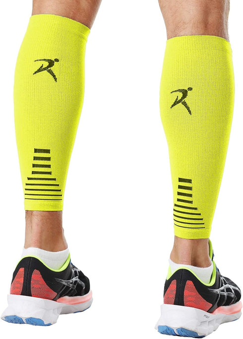 Rymora Leg Compression Sleeve, Calf Support Sleeves Legs Pain Relief for Men and Women, Comfortable and Secure Footless Socks for Fitness, Running...