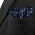 SHLAX&WING Floral Blue Mens Pocket Square Silk Handkerchief Handmade...