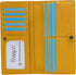 Bveyzi Ultra Slim Thin Leather RFID Blocking Credit Card Holder Bifold Clutch Wallets for Women (Yellow)...