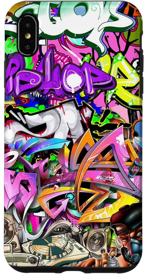 iPhone XS Max Graffiti Street Art, Colorful Urban hip hop Case...