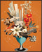 Posterizer 1 pcs-vintage cosy flower collage-Abstract & Modern Art-Floral & Botanical Art-Gift for Art Lovers- UNFRAMED Wall Art...