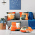 Decorative Throw Pillow Covers Burnt Orange Cushion Cover Taupe Abstract Art Painting 4 Pcs Pillowcase 18x18 Inch for Sofa Couch Bedroom Living Ro...
