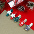 100pcs Christmas Wood Clips Xmas Tree Snowflake Elk Gloves Clothespins DIY Photo Pegs Hanging Clips for Party Favors Home School Art Craft Decor...