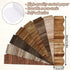 Whaline 82Ft Wood Grain Bulletin Board Borders Brown Wood Texture Adhesive Trim Border for School Classroom Office Party Decoration...