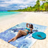 Beach Blanket, Wateresistant Sandproof Sand Free Beach Mat with Corner Pockets Portable Bag for Beach Festival,Picnic,Travel and Outdoor Camping A...