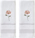 SKL HOME by Saturday Knight Ltd. - U1108010830203 Misty Floral 2-Piece Hand Towel Set, White...