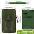 Eaasty 5 Pcs Waterproof Notebook Tactical 3 x 5 Inch Pocket Notebook with Metal Weatherproof Pen and Fabric Cover for Outdoor Activities Recording...