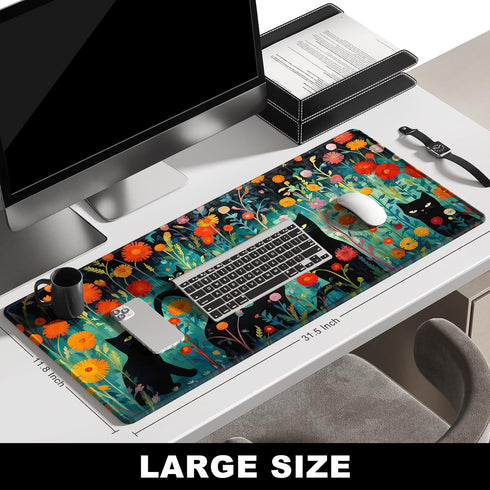 BOSOBO Large Mouse Pad, Desk Pad, XXL XL Extended Gaming Mouse Pad, Desk Mat for Office & Home, Long Keyboard Mat, Huge Mouse Pad, Desktop Full Co...