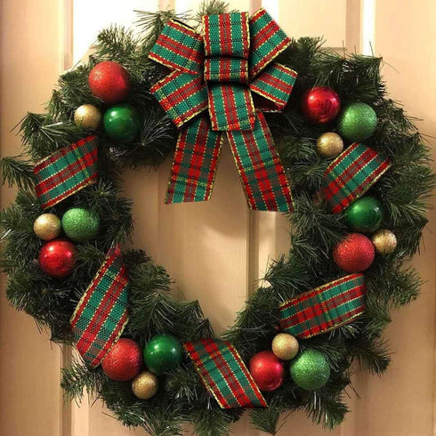 Christmas Checkered Plaid Ribbon 25 Yard Each Roll 100% Polyester Woven Edge Gingham Ribbon for Christmas Crafts, Gift Wrapping (Special design 1 ...