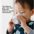 ezpz Tiny Cup (Blue) - 100% Silicone Training Cup for Infants - 4 months + - Designed by a Pediatric Feeding Specialist - Baby-led Weaning Essenti...