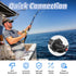 Trolling Motor Plug 12V 10 Gauge 2 Wire Trolling Motor Plug and Receptacle Quick Connect Kit Compatible with Minn Kota Marine Boat Kayak, 10 Awg W...